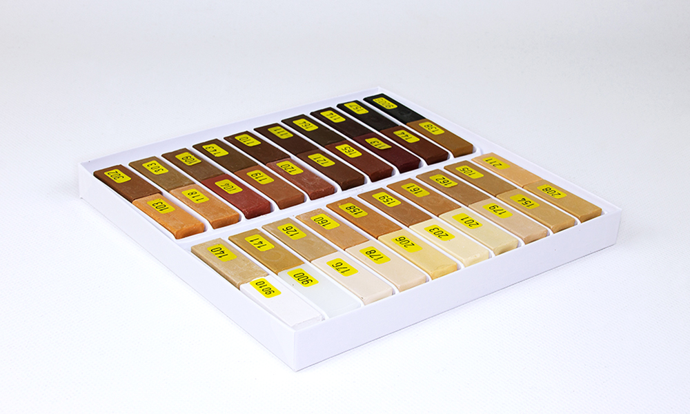 Hartwachs, Serie 730 Holztöne, 40 x 4 cm