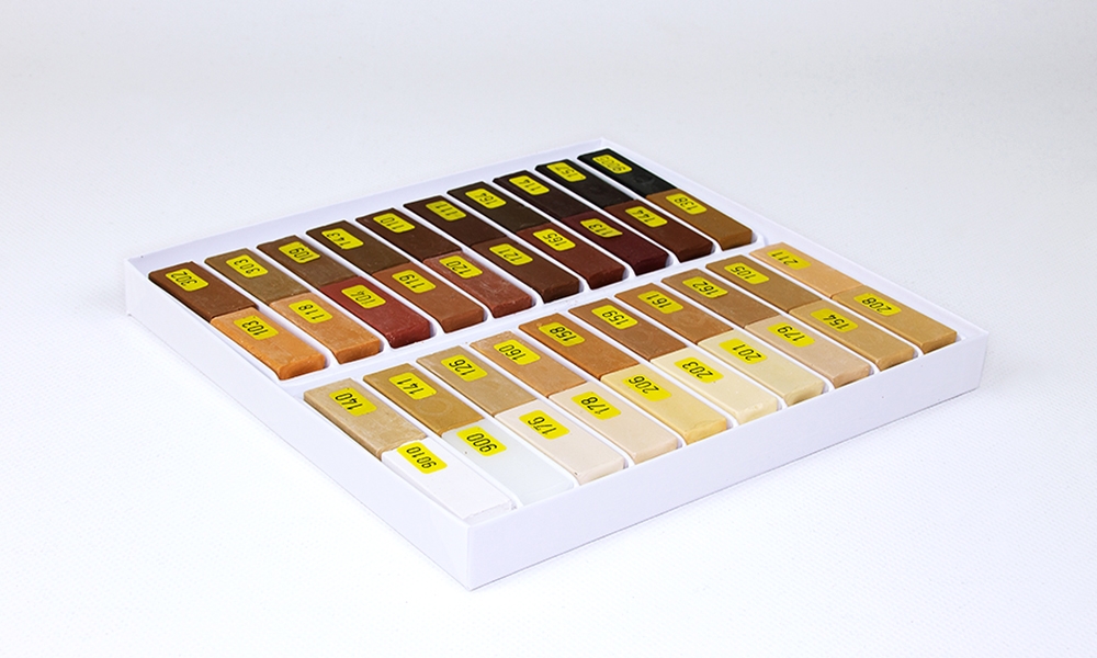 Heinrich König - Hartwachs, Serie 730 Holztöne, 40 x 4 cm